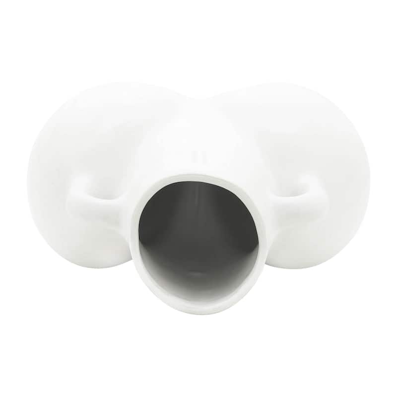 Sagebrook Home Unique Sculptural Vase, Ceramic Art Piece for Contemporary Spaces, Perfect Statement Decor for Your Home