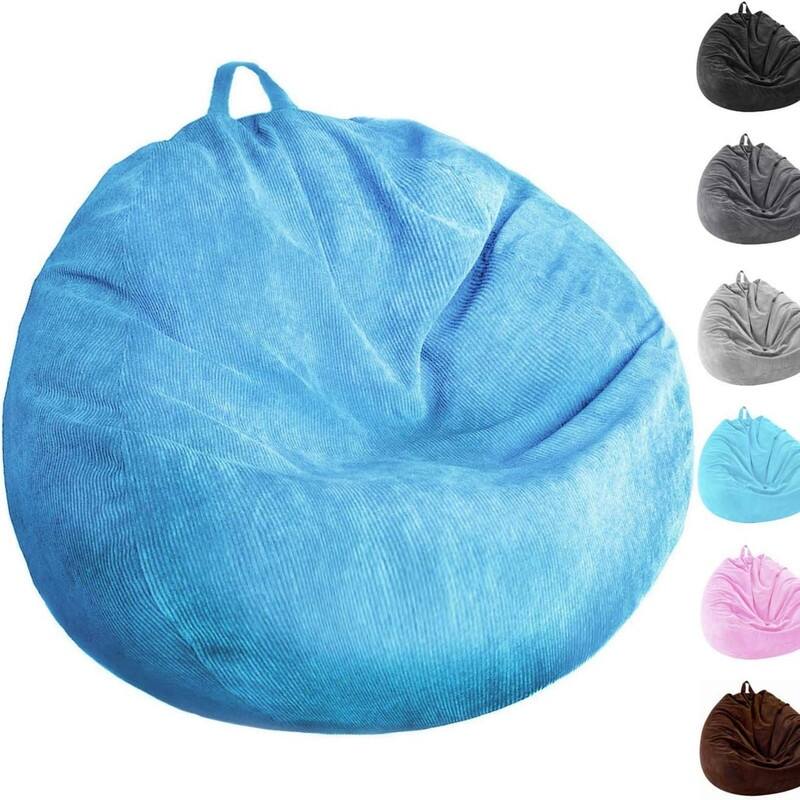 3 Ft Bean Bag Chair Cover (No Filler) - Blue