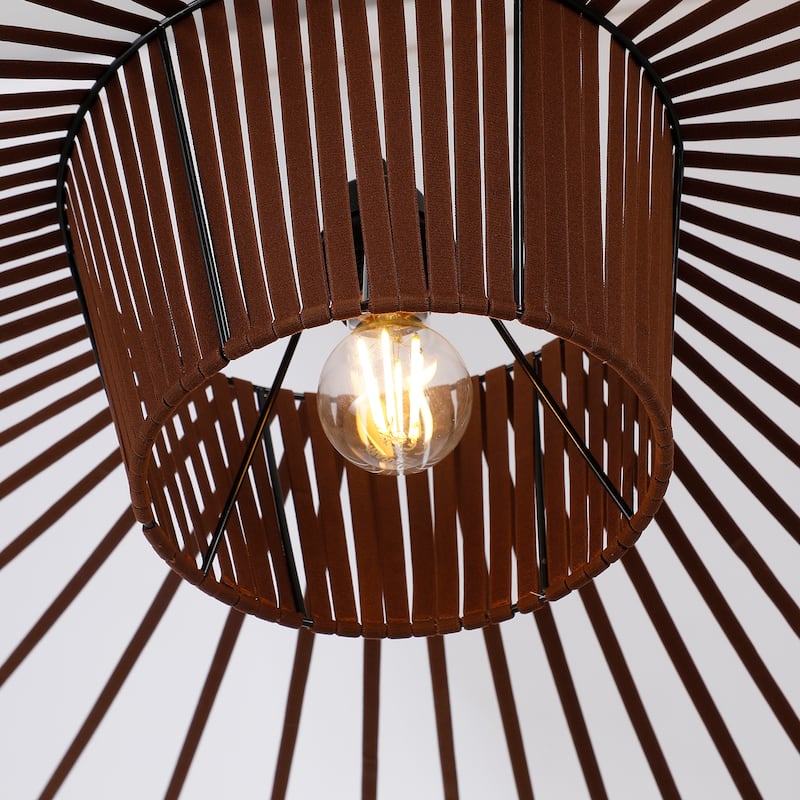 Vertigo 1-Light Black or Dark Brown Designer Modern Chandelier Large Pendant Light