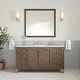 preview thumbnail 21 of 51, James Martin Vanities Chicago 60" Single Vanity, Whitewashed Walnut