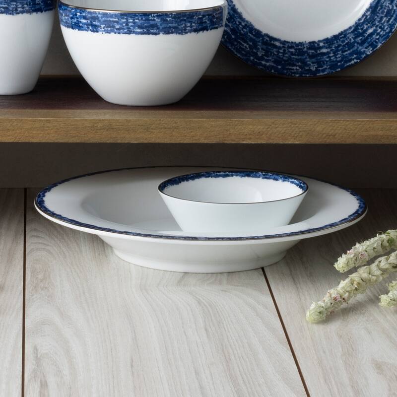 Noritake Rill Set Of 4 Pasta Bowls, 11", 24 oz.