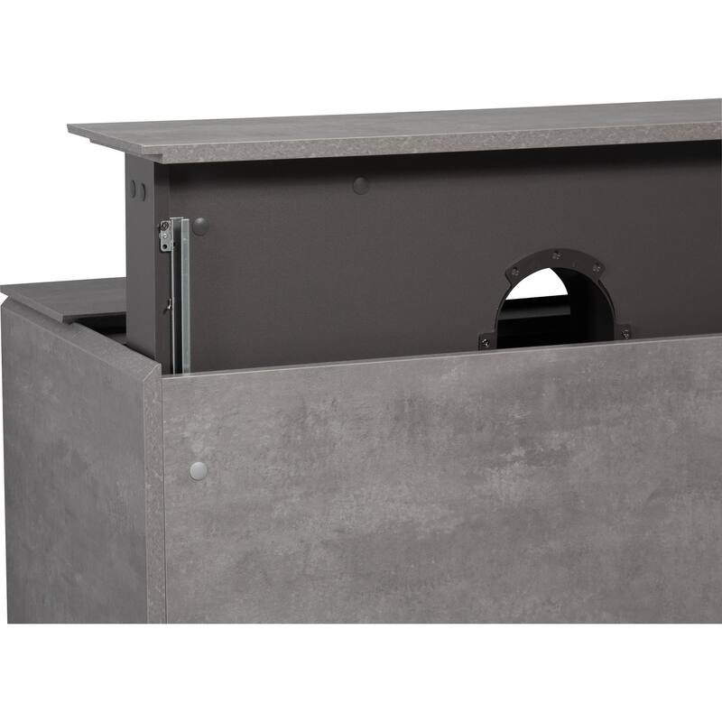 24/30/36/48/60 inch Melamine Floating Bathroom Vanity with Sink and Black Quartz Sand Top Basin and Soft Close Drawers
