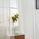 preview thumbnail 53 of 117, HLC.me 2 Piece Semi Sheer Voile Window Curtain Drapes Grommet Top Panels Bedroom, Living Room - Set of 2 panels