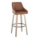 Option Camel Faux Leather/Whitewashed Wood/Black Metal