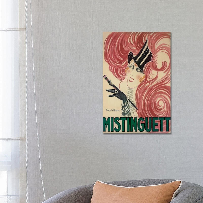 iCanvas "Moulin Rouge Mistinguett Advertisement, 1925" by Charles Gesmar Canvas Print - 26x18x1.5