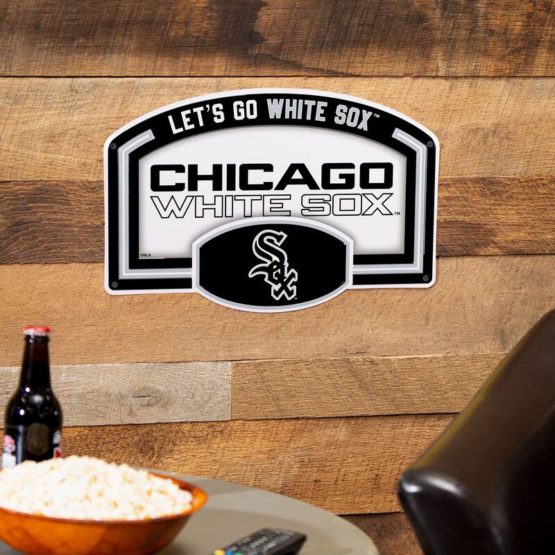 Chicago White Sox Embossed Steel Wall Sign, 11" x 17"
