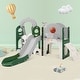 preview thumbnail 10 of 34, Toddler Slide,Swing Set 8 in 1,Kids Playground Climber Slide Playset with Basketball Hoop Freestanding Combination for Babies Green