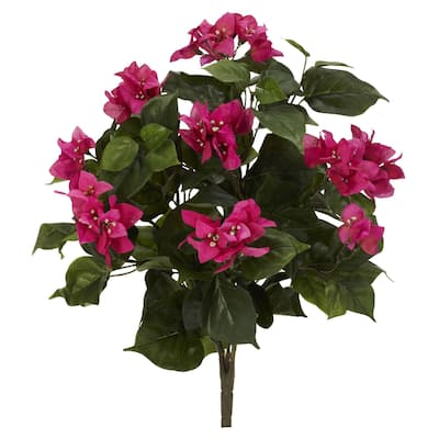 Nearly Natural 20" Bougainvillea Artificial Plant (Set of 3) - h: 20 in. w: 14 in. d: 13 in