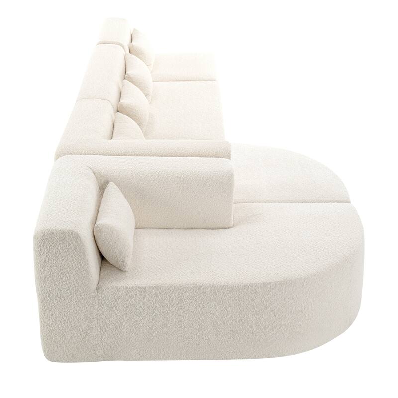 143.7inch Upholstered Sofa Free-combined Sofa Couch