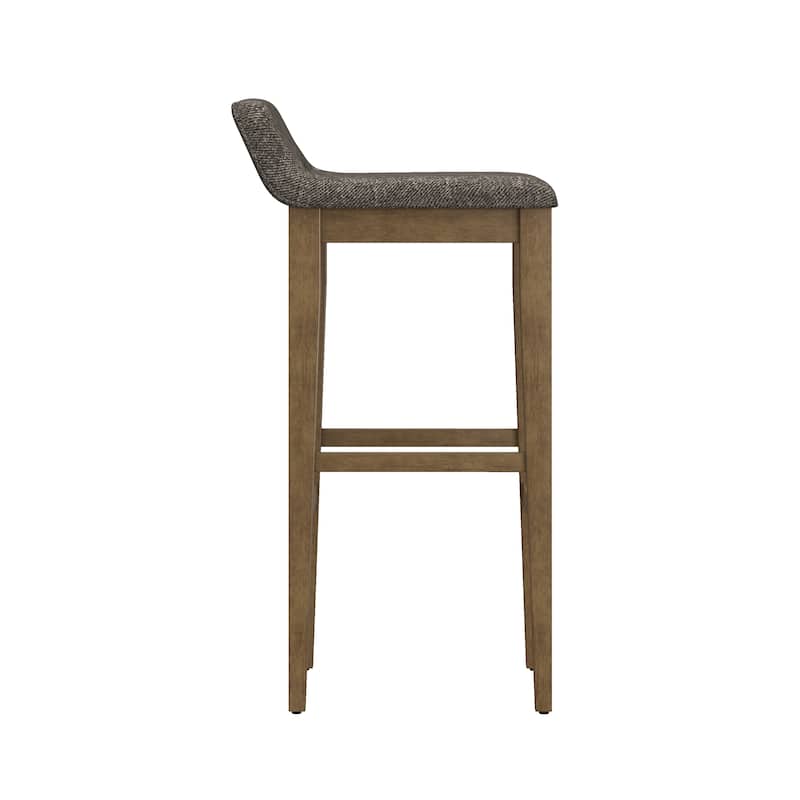 Hillsdale Renmark Counter Height Stool, Brushed Gray - 31.25H x 16.5W x 18.25D; Seat Height: 26.25"