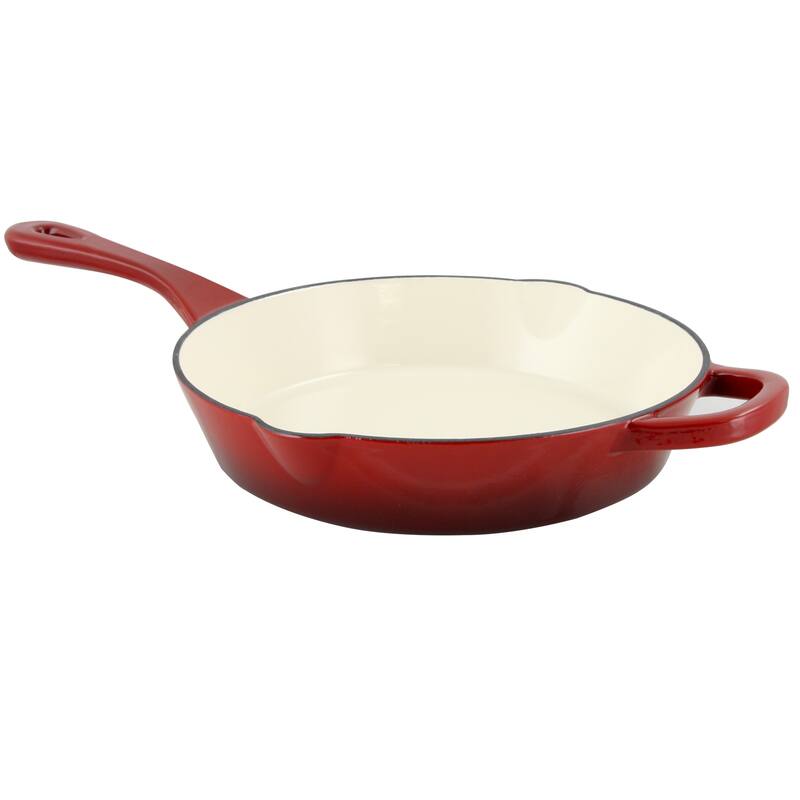 Crock Pot Artisan Enameled Cast Iron Round Skillet