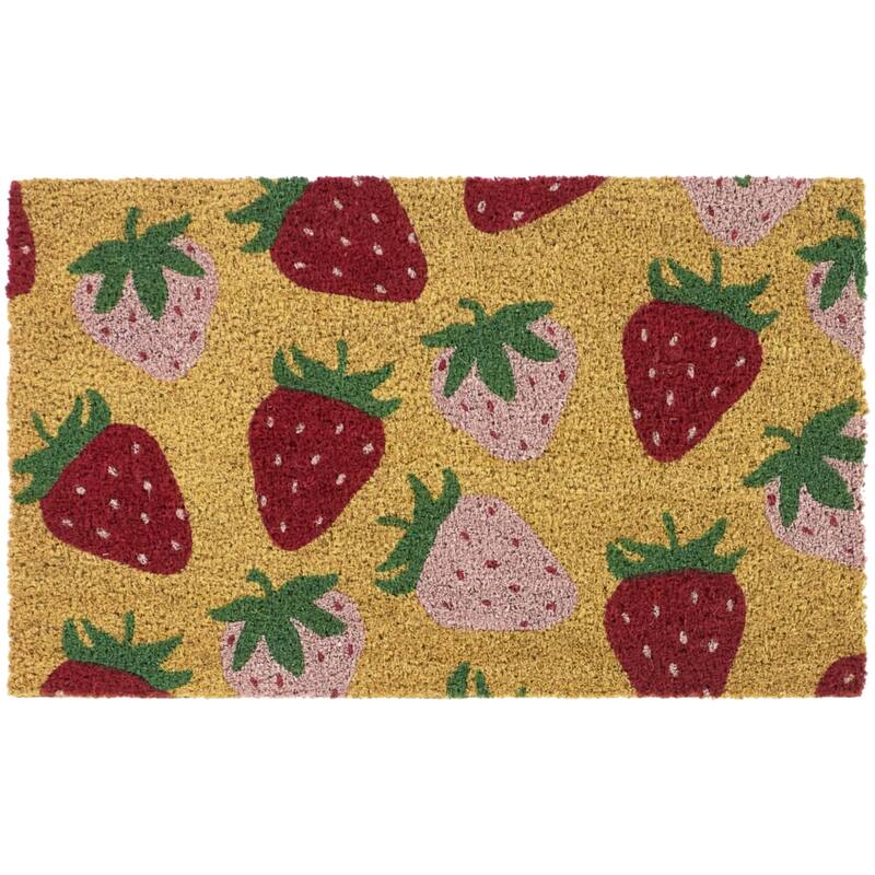 Strawberry Fruit 18" x 30" Doormat - 18" x 30"