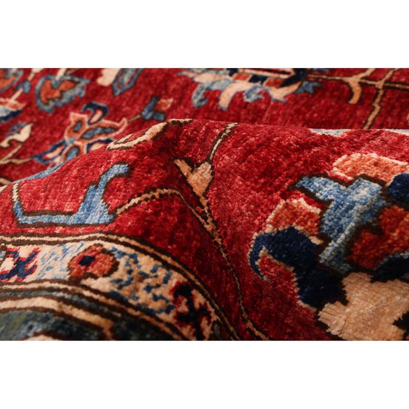 ECARPETGALLERY Hand-knotted Aryana Red Wool Rug - 5'7 x 7'7