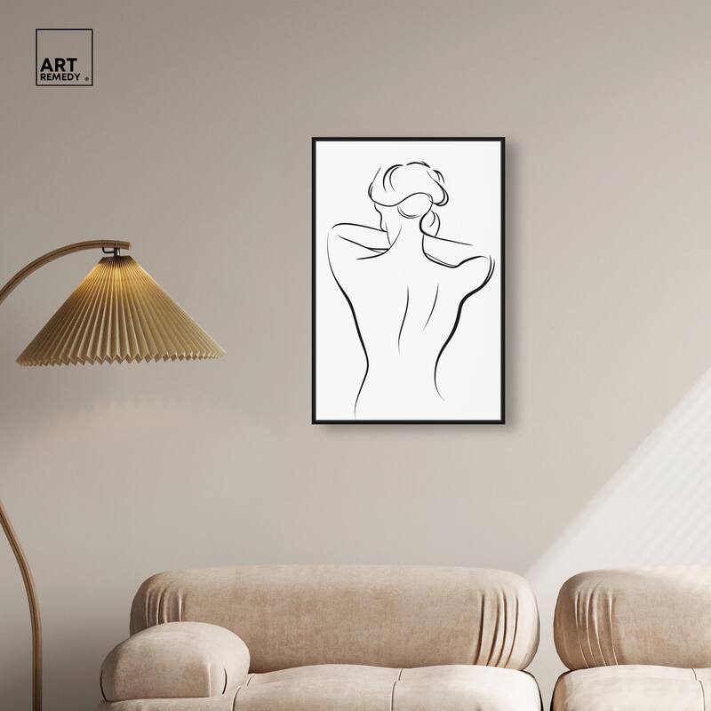 Woman in Contour II Canvas by Art Remedy