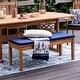 preview thumbnail 16 of 30, Cambridge Casual Caterina 6-Piece Teak Outdoor Extendable Dining Set