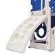 preview thumbnail 9 of 25, 5 in 1 Toddler Slide and Swing Set, Indoor Outdoor Playground Set Toddler Climber Slide Playset with Basketball Hoop for Babies