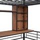 preview thumbnail 8 of 12, Twin Size Loft Bed with Desk and Shelf