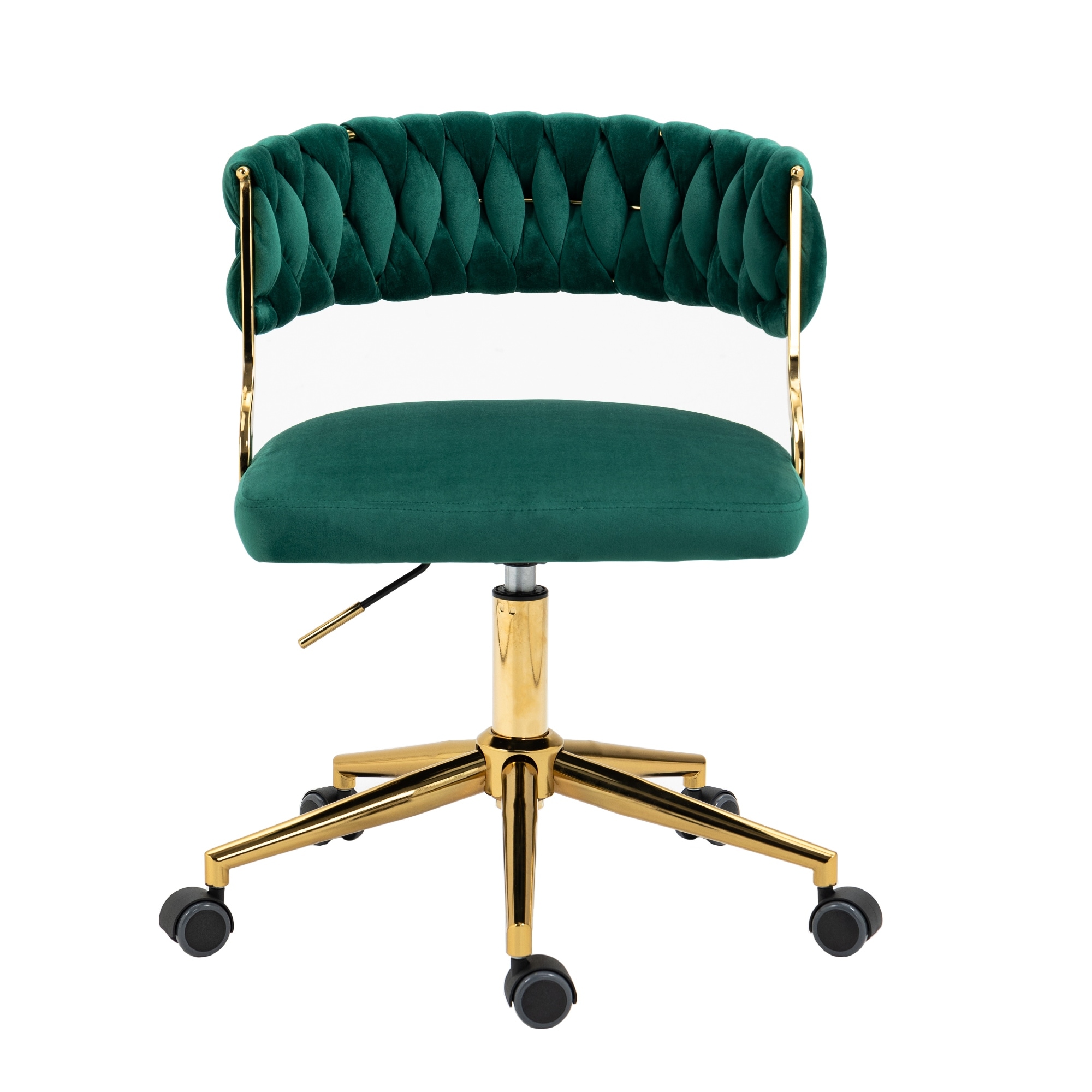 Green office 2025 chair with wheels