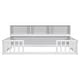 preview thumbnail 7 of 14, Nestfair Twin Floor Bed with Bedside Bookcase and Shelves and Guardrails