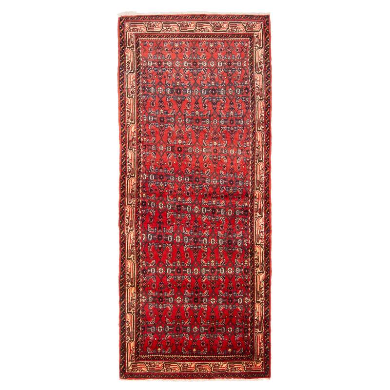 ECARPETGALLERY Hand-knotted Andelz Red Wool Rug - 2'9 x 6'11