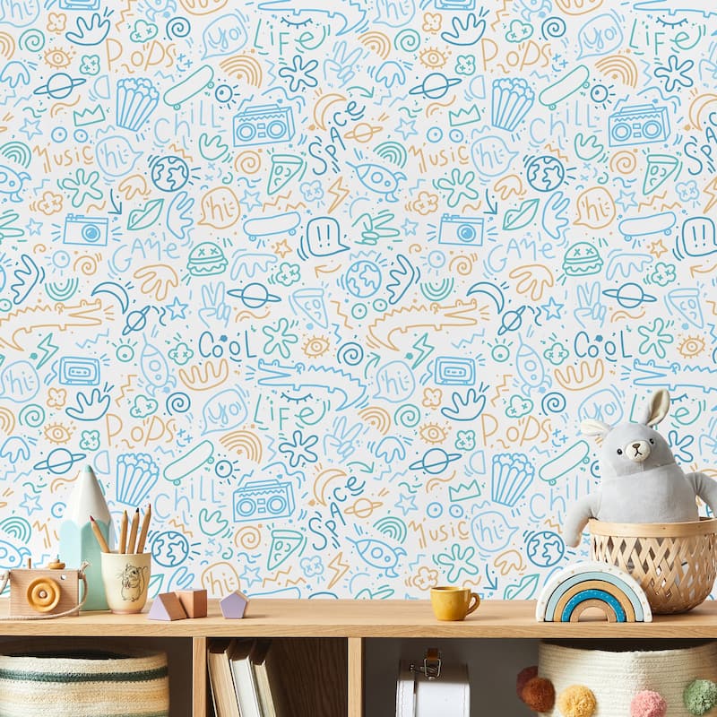 Veer Decor Doodle Wallpaper