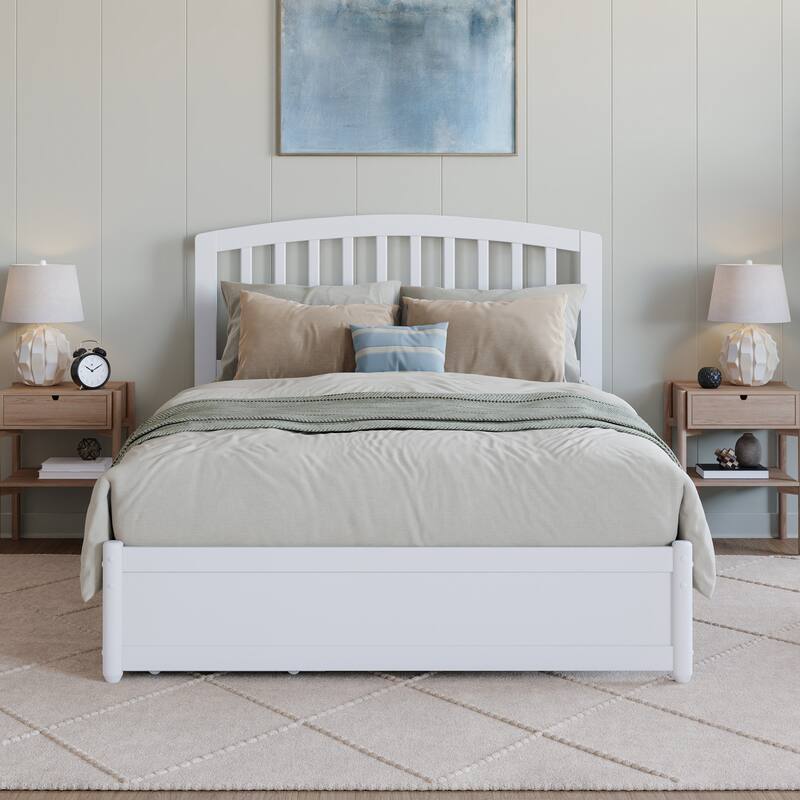Lucia Platform Bed with Panel Footboard and Storage Drawers
