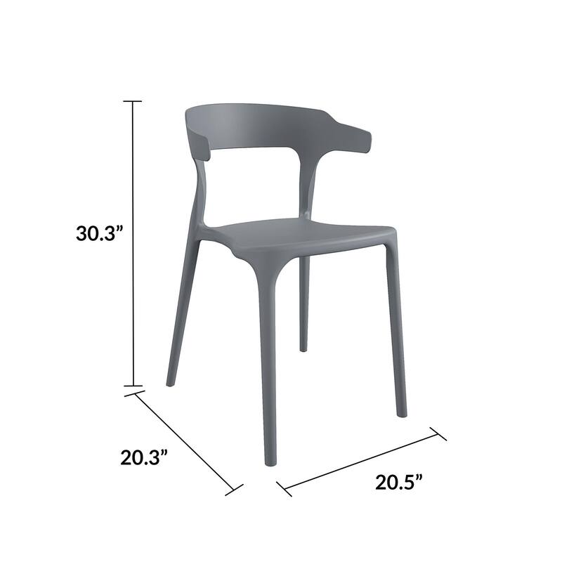 The Novogratz Poolside Felix Stackable Dining Chairs