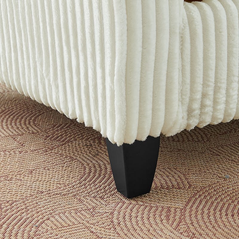 Sofa Side Chair Accent Chair Vanity Chair for Living Room, Upholstered Chair Beige Arm Chair Reading Chair