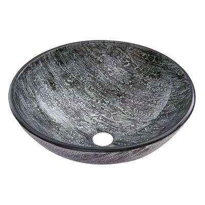VIGO Titanium Glass Vessel Bathroom Sink