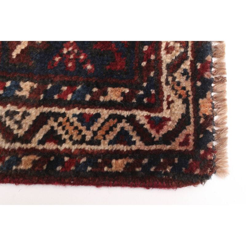 ECARPETGALLERY Hand-knotted Melis Vintage Red Wool Rug - 4'9 x 6'0