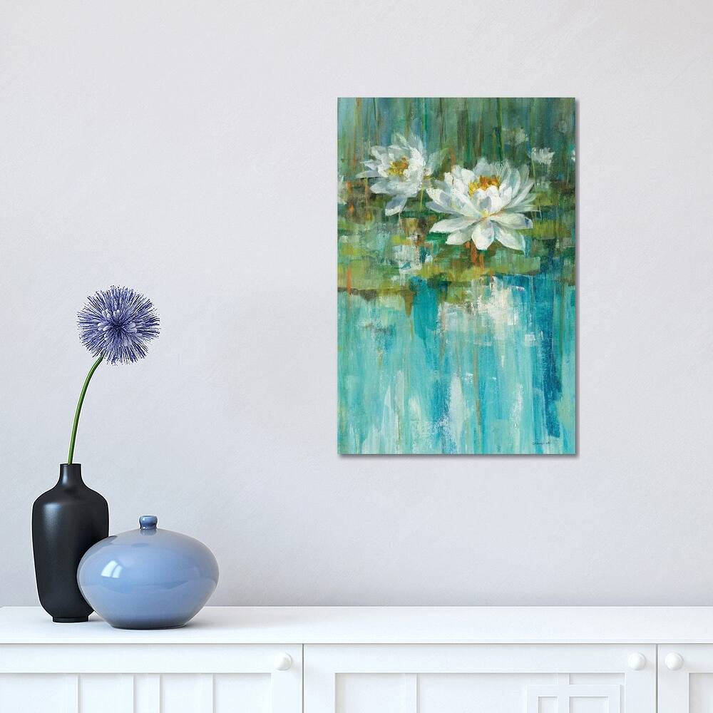iCanvas "Water Lily Pond Panel I" by Danhui Nai Canvas Print