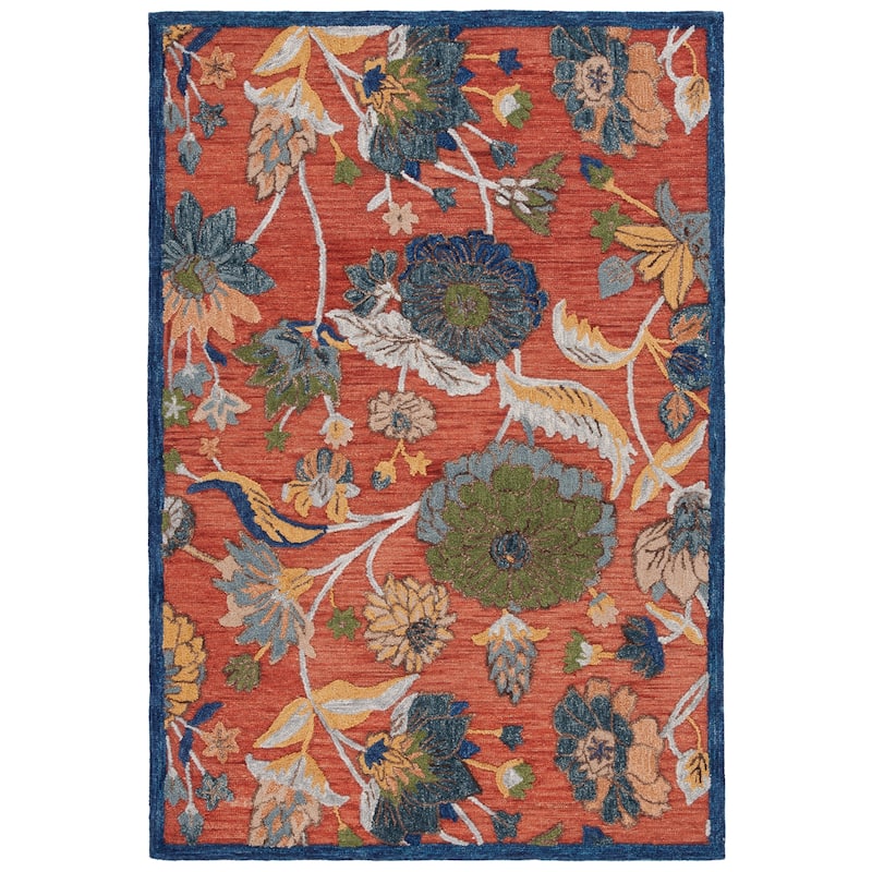 SAFAVIEH Handmade Blossom Zeynep Modern & Contemporary Wool Rug