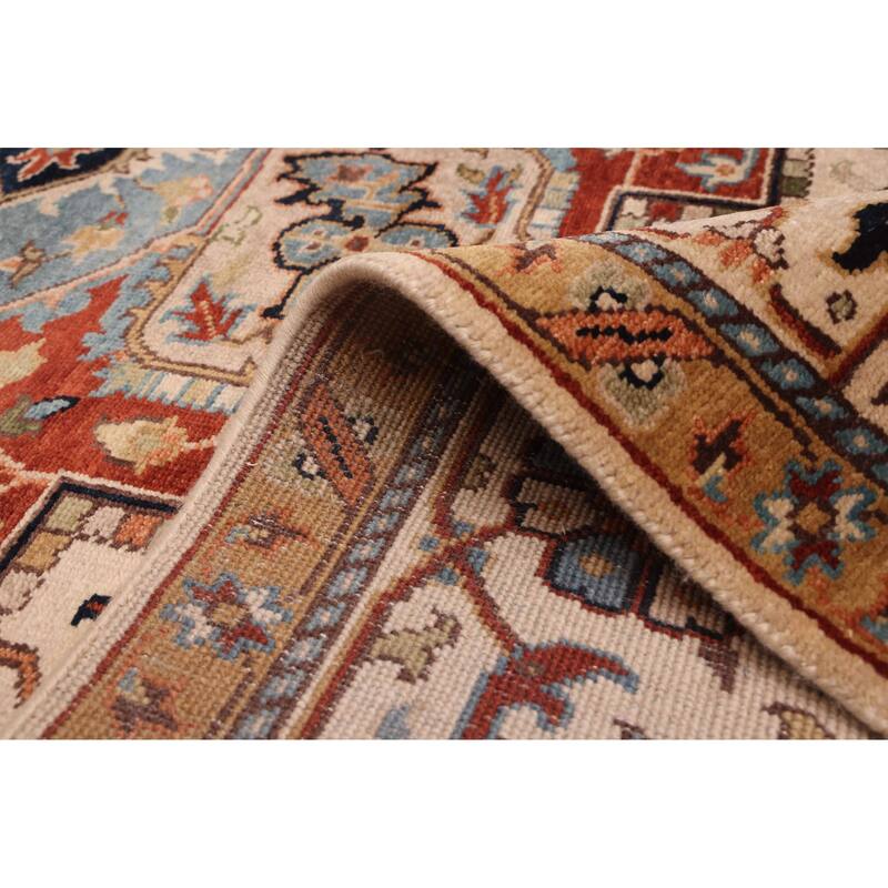 ECARPETGALLERY Hand-knotted Jules Sultane Ivory Wool Rug - 7'11 x 9'11