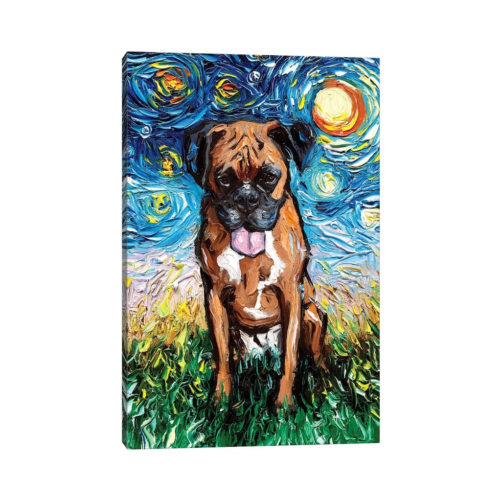 iCanvas "Boxer Night II" by Aja Trier Canvas Print