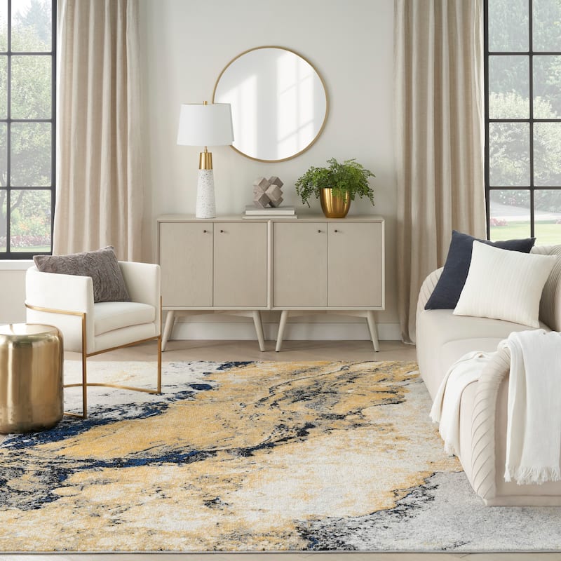 Nourison Passion Indoor only Multicolored Abstract Area Rug