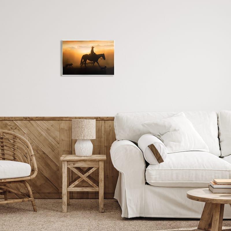 Stupell Western Horse at Sunset Wall Plaque Art Design by PBurchettePhoto