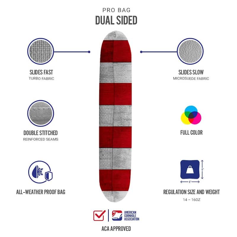 Betsy Ross Red Dual Sided Cornhole Bags