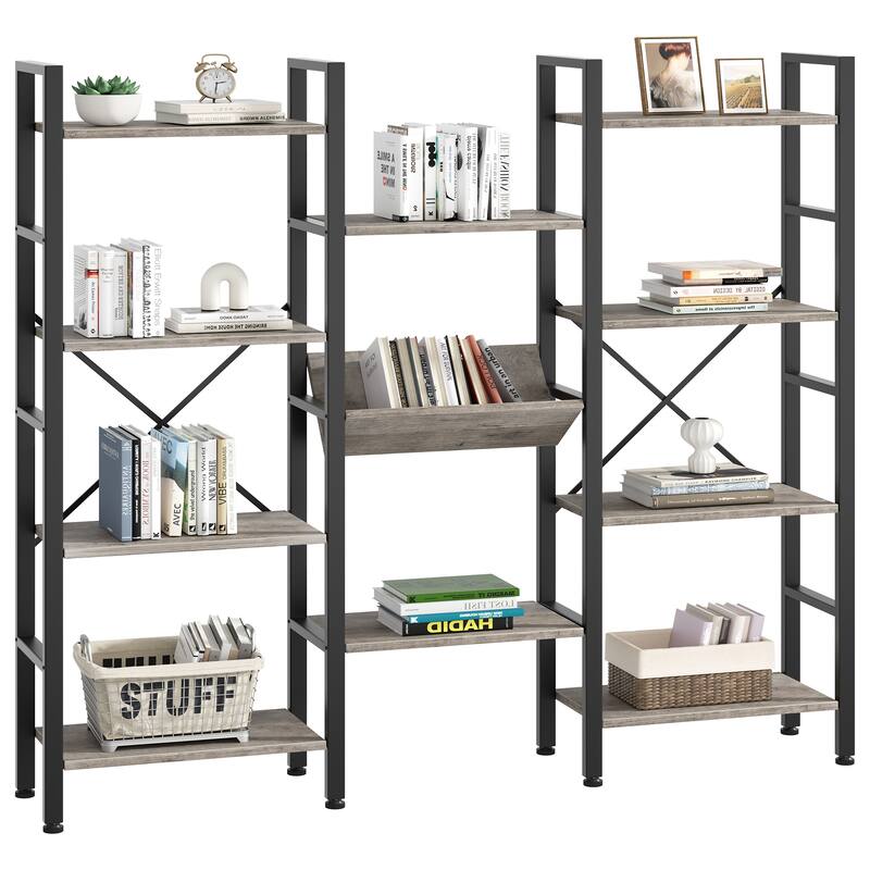 Futzca Bookshelf,Large Etagere Bookcase