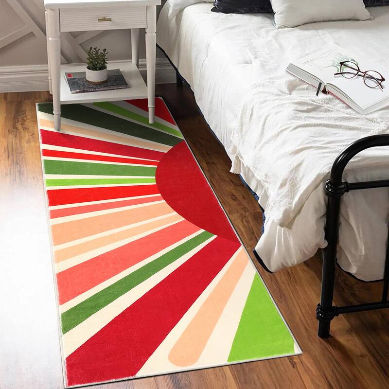 Garvee Rainbow Sol Kids Area Rug