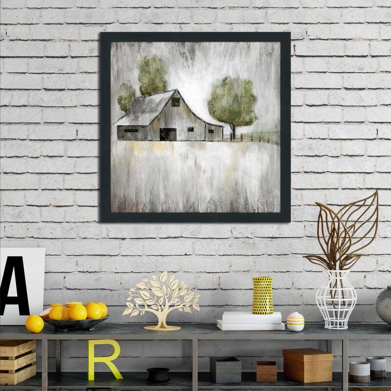 "Weathered Barn (Square)" by Nan Print on Acrylic