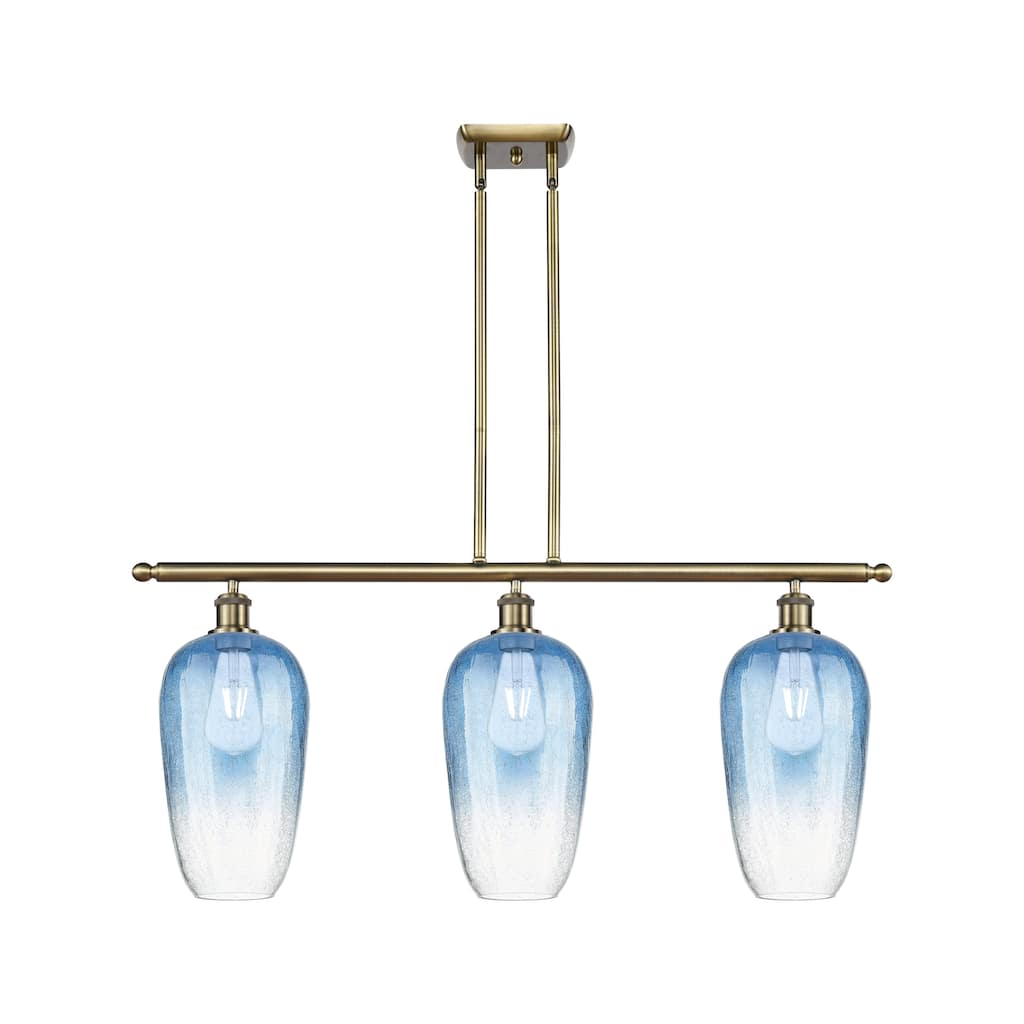 Innovations Lighting Endless Possibilities Ballston - Brookhaven Flute - 3 Light 36" Stem Hung Island Light