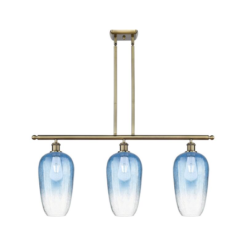 Innovations Lighting Endless Possibilities Ballston - Brookhaven Flute - 3 Light 36" Stem Hung Island Light