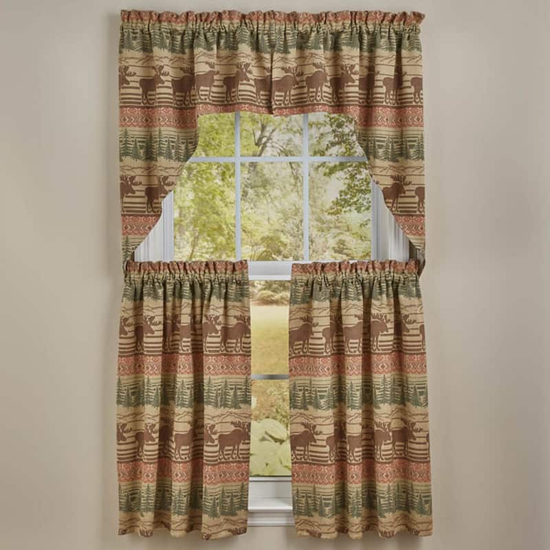 Park Designs Moose Jacquard Swag 72'' x 36" - 72" X 36"