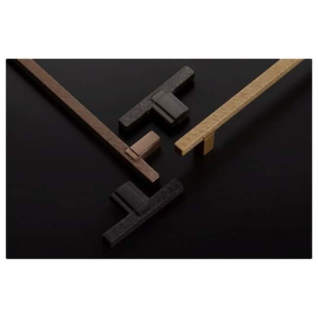 Schaub and Company Quadrato 2-1/2" "T" Bar Industrial Modern Diamond