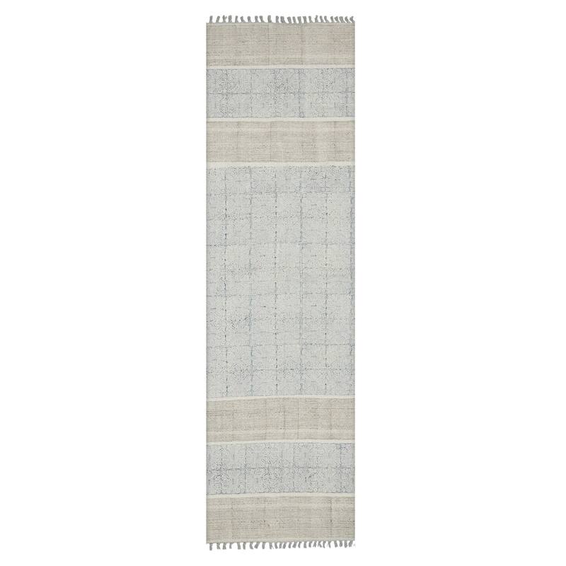 Handmade Transitional Oriental Flatweave Cotton Rug