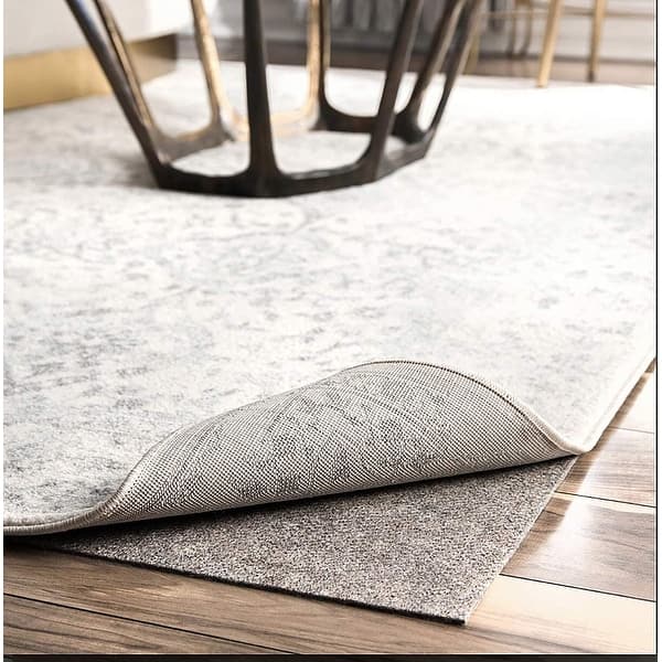 Non-slip Grey Noise Reducing Carpet Mat Rug Pad for Hard Floors - On Sale -  Bed Bath & Beyond - 31727186
