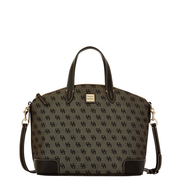 Dooney & Bourke Madison Signature Large Gabriella (Introduced by Dooney & Bourke at $228 in Nov 2015) - Black