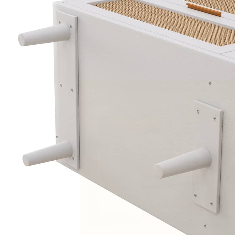 6-Drawers Rattan Storage Cabinet