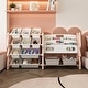 preview thumbnail 9 of 17, Kids Toy Storage Organizer, Toy Organizer with 2 Tier Bookshelf, Toy Storage with Shelf and 12 Toy Bins