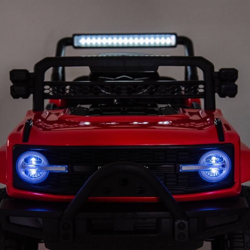 12V Kids Ride On 6-Wheel Electric Truck Car W/Parents Control ,Six-Wheel Suspension,Four motors,Power Display,Searchlight